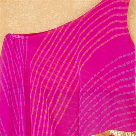 Shop Online Girls Pink and Cream Stripe Print Blouse and Palazzo Set at ...