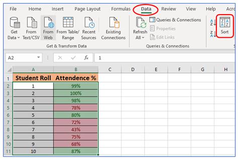 Image result for Auto Sort Data by Color