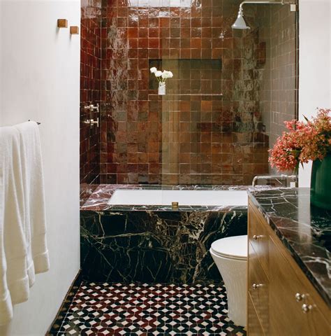 Before & After — This Dated Bathroom's Makeover Uses the Trending Tile ...
