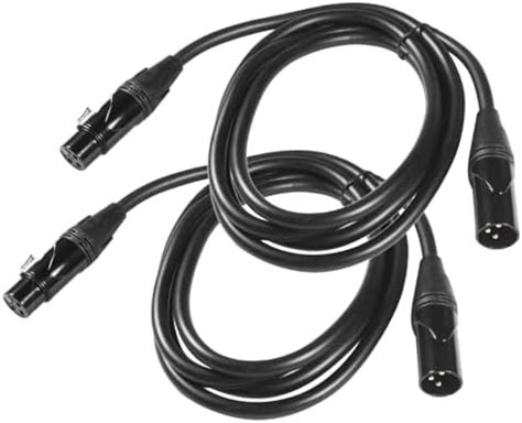 HQRP 2-Pack XLR to XLR Cable 6 Feet, 3-Pin XLR Male to 3-Pin XLR Female ...