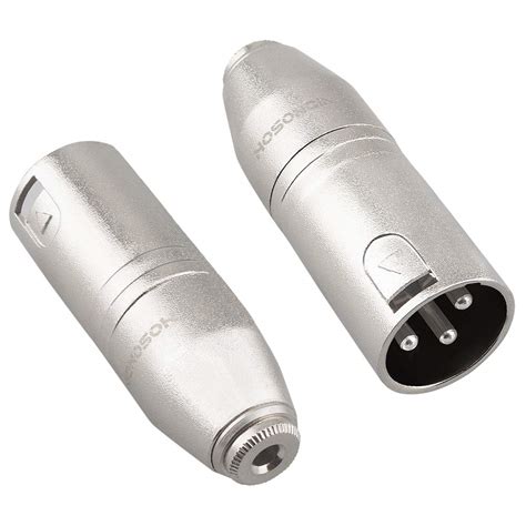 3.5mm Female Jack to XLR Male Adapter, HOSONGIN XLR Male to 1/8" Inch ...