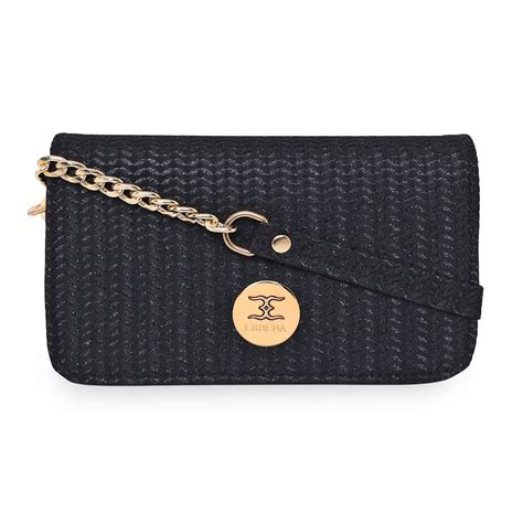 ESBEDA Black Colour Glitter Shine Clutch for Women : Amazon.in: Fashion