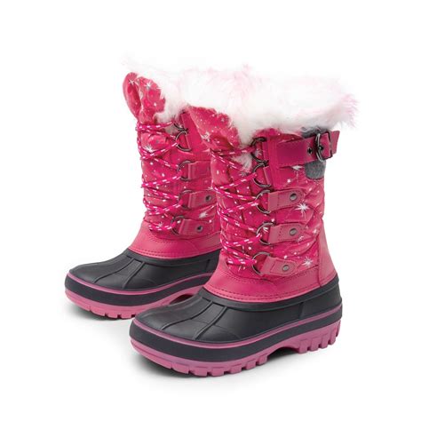 DREAM PAIRS Ankle Snow Boots Boys Girls Winter Warm Lace Up Waterproof ...