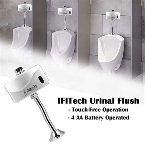 IFITech Automatic Urinal Flush Valve with Touch-Free Infrared Sensor