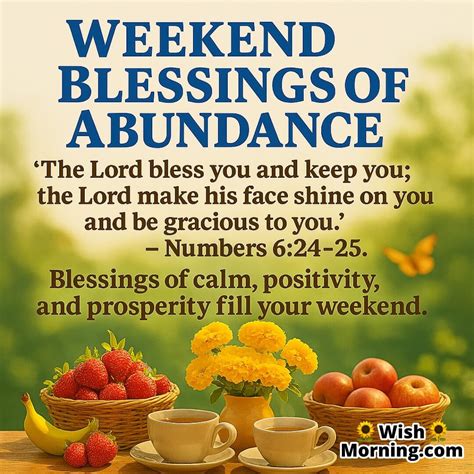 Weekend Blessing Images for a Joyful and Peaceful Weekend - Wish Morning
