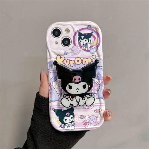 Kuromi Hello Kitty Bracket Bracelet Phone Case For IPhone 16 15 Pro Max ...