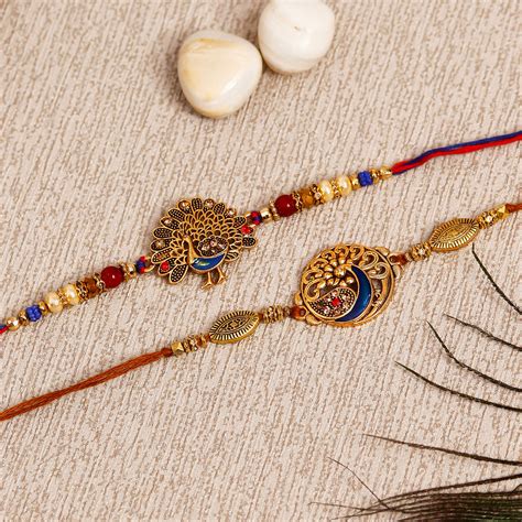 Pack of 2 Rakhis - eCraftIndia Online