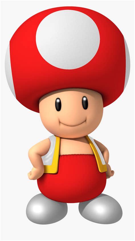 Super Mario Mushroom Png - Red Toad From Mario, Transparent Png - kindpng