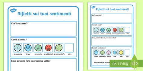 Rifletti Sui Sentimenti Attività