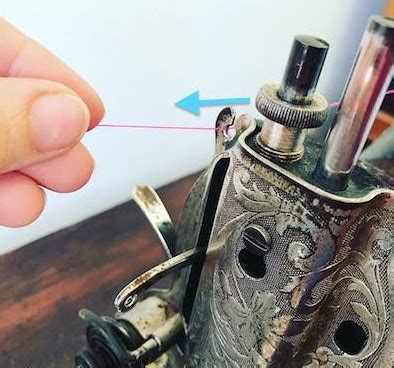 Image result for How to Thread Antique Singer