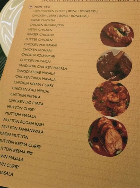 Menu at Ammama Gari illu, Kakinada, near Janmabhoomi Park Road