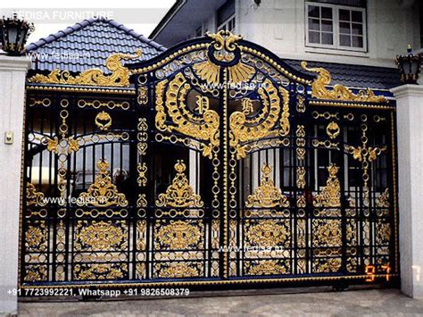 Main Gate Paint Colour Modern House With Gate Simple Boundary Wall ...