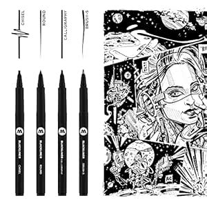 Molotow Blackliner Set 3 (4 Special Tips, Liner with Permanent ...