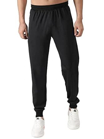 Men's Statement Jogger Regular Fit Track Pant (S, Black) : Amazon.in ...
