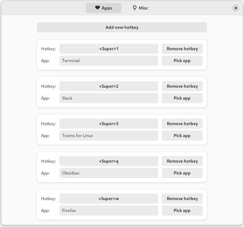 Review "Happy Appy Hotkey" version 15 - GNOME Shell Extensions