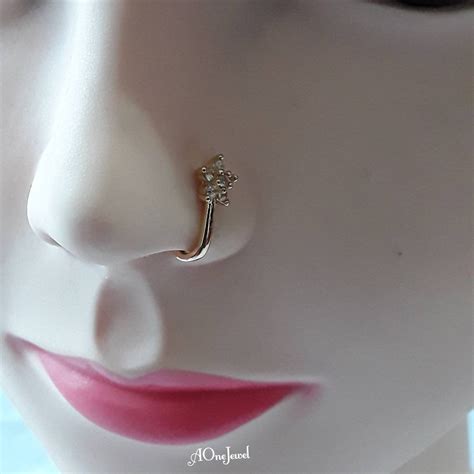 Indian Clip on Nose Ring, Gold Nose Ring, Silver Nose Ring, Fake Nose ...