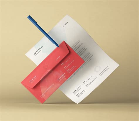 Letterhead Envelope Mockup