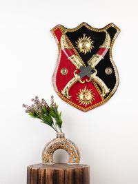Wall Decor Rajput Dhal Talwar Shield & Knife Set | Shop Now