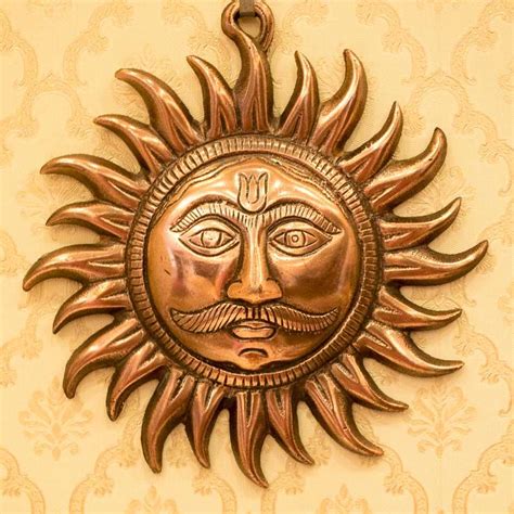 Buy Sun God/Surya Metal Wall Hanging Online in India - Mypoojabox.in