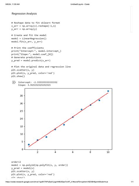 Image result for Linear Regression Using Python Google Colab