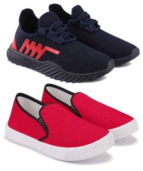 Buy Camfoot Comfortable Pack of 2 Multicolor Collection of Loafer ...