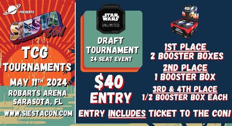 SiestaCon Star Wars Unlimited Draft Tournament, Robarts Arena, Sarasota ...