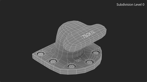 Mooring Bollard Yellow 3D | 3D Molier International