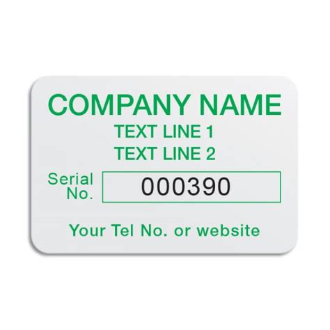 Image result for Serial Number Label Design