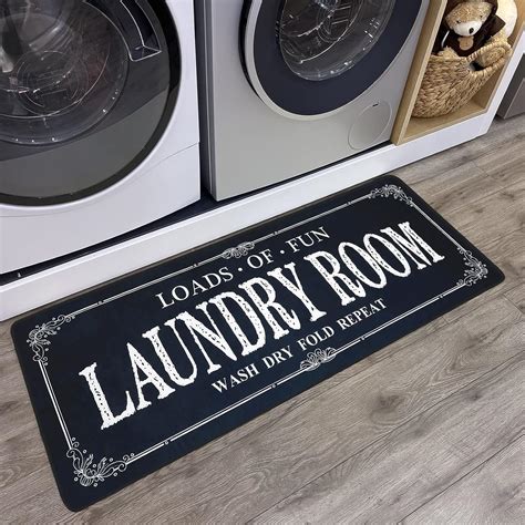 ROMAMIGO Laundry Room Rug Runner Non Slip Laundry Mats Mudroom Runner ...