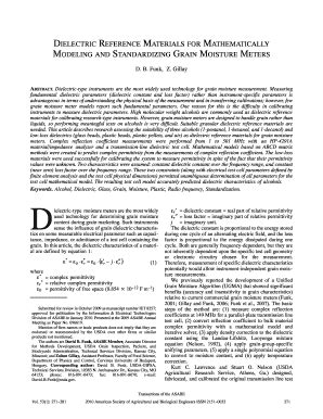 Fillable Online ddr nal usda dielectric reference material form Fax ...