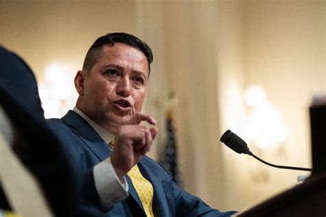 Rep. Tony Gonzales, R-Texas, chairman of the Congressional Hispanic Conference, participates in the