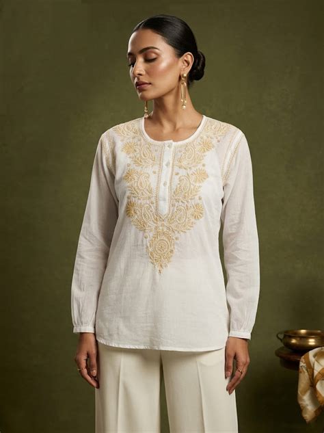 Chikankari Kurtis, Lucknow Chikan Kurta- Thechikanlabel