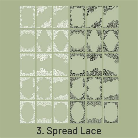 Lace Fantasy Clear Decorative Stickers | Stamprints Transparent Book