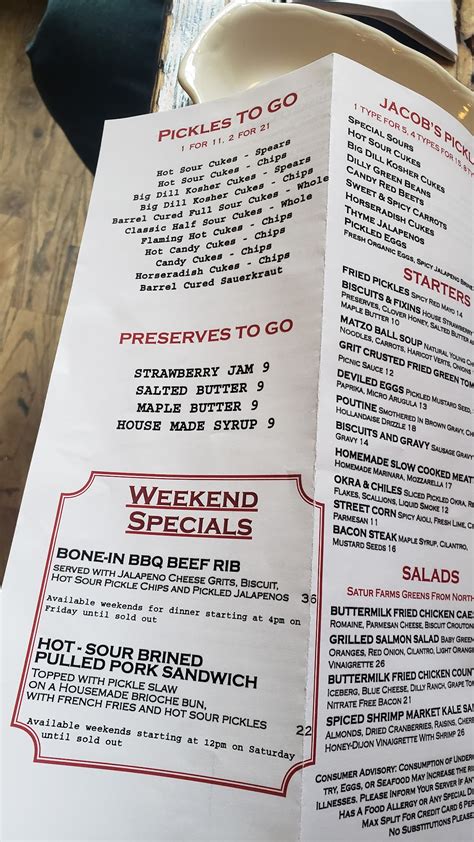 Jacob's Pickles, New York - Menu, Reviews (893), Photos (123 ...