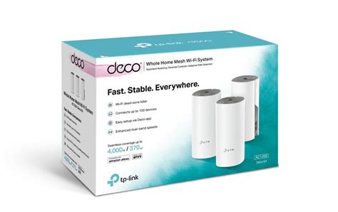 Deco E4 | AC1200 Whole Home Mesh Wi-Fi System | TP-Link India