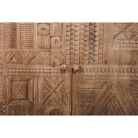 Handcarved Tribal Design Sideboard Natural – Luxury Handicrafts