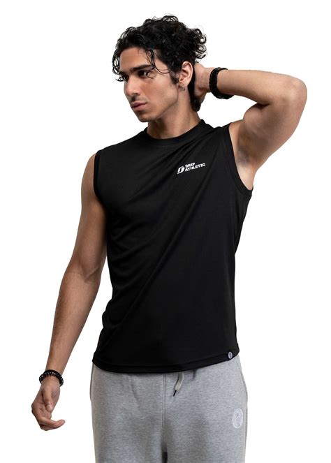 BLACK DRY-FIT VEST – DRIP STUDIOS