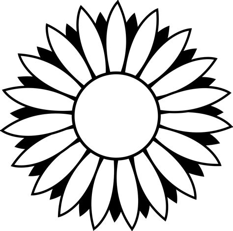 Free Simple Flower Outline, Download Free Simple Flower Outline png ...