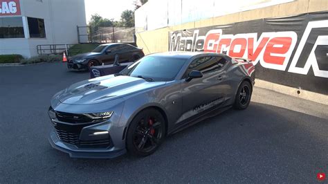 Built Chevy Camaro SS Races Feisty BMW M3, This Roll Race Ends With a .03 MPH Difference ...