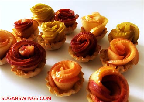 Mini Apple Rose Tarts 的图像结果