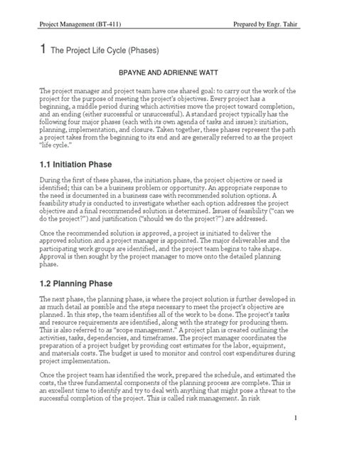 Project Management Life Cycle PDF 的图像结果