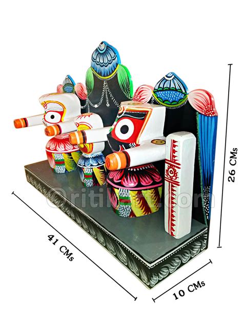 Online Lord Jagannath Balabhadra Subhadra Neem Wooden Idol-ritikart