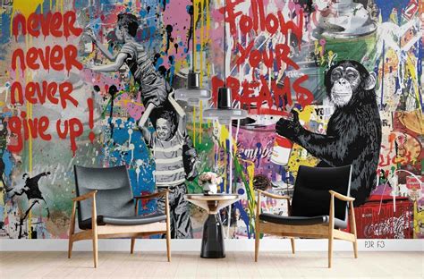 Download Inspirational Graffiti Art Wall Interior Wallpaper | Wallpapers.com