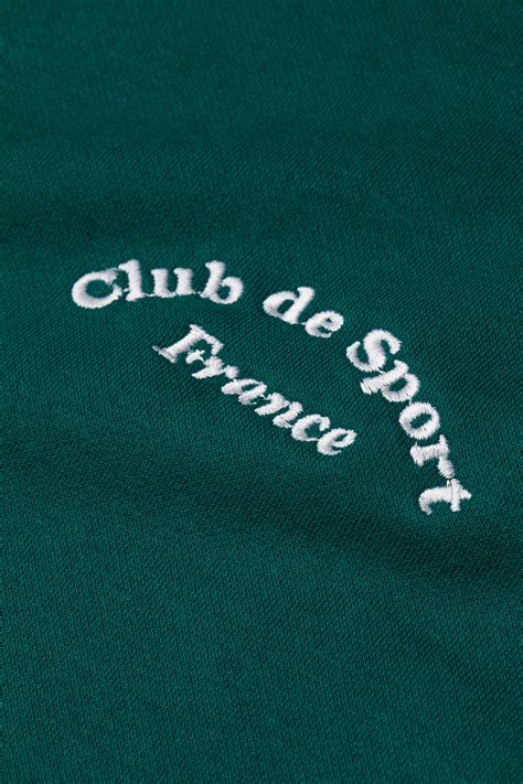 Oversized sweatshirt - Dark green/Club de Sport - Ladies | H&M IN
