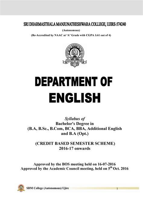 English - It's good - (Autonomous) (Re-Accredited by NAAC at ‘A’ Grade ...