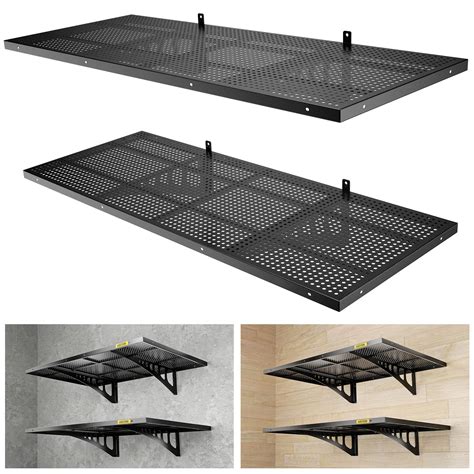Aecxm 2pack-1.64x4ft Garage Storage Rack Floating Wall Shelves Garage Shelves Heavy Duty Sturdy ...