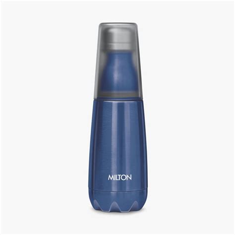 Buy MILTON Vertex Stainless Steel Water Bottle with Tumbler - 500ml ...
