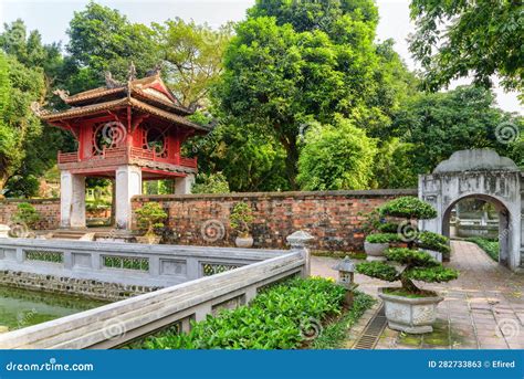The Khue Van Pavilion of the Temple of Literature, Hanoi Stock Image ...