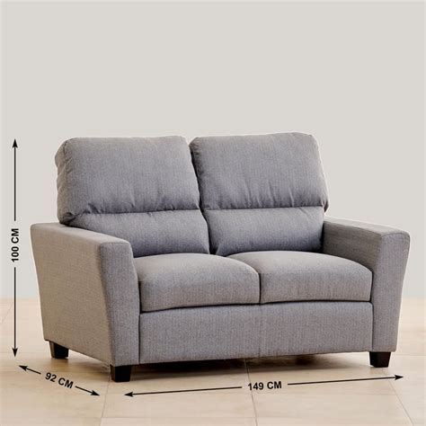 Buy Helios Piper Fabric 3+2 Seater Sofa Set - Grey from Helios by Home ...