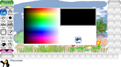 Tux Paint App 的图像结果